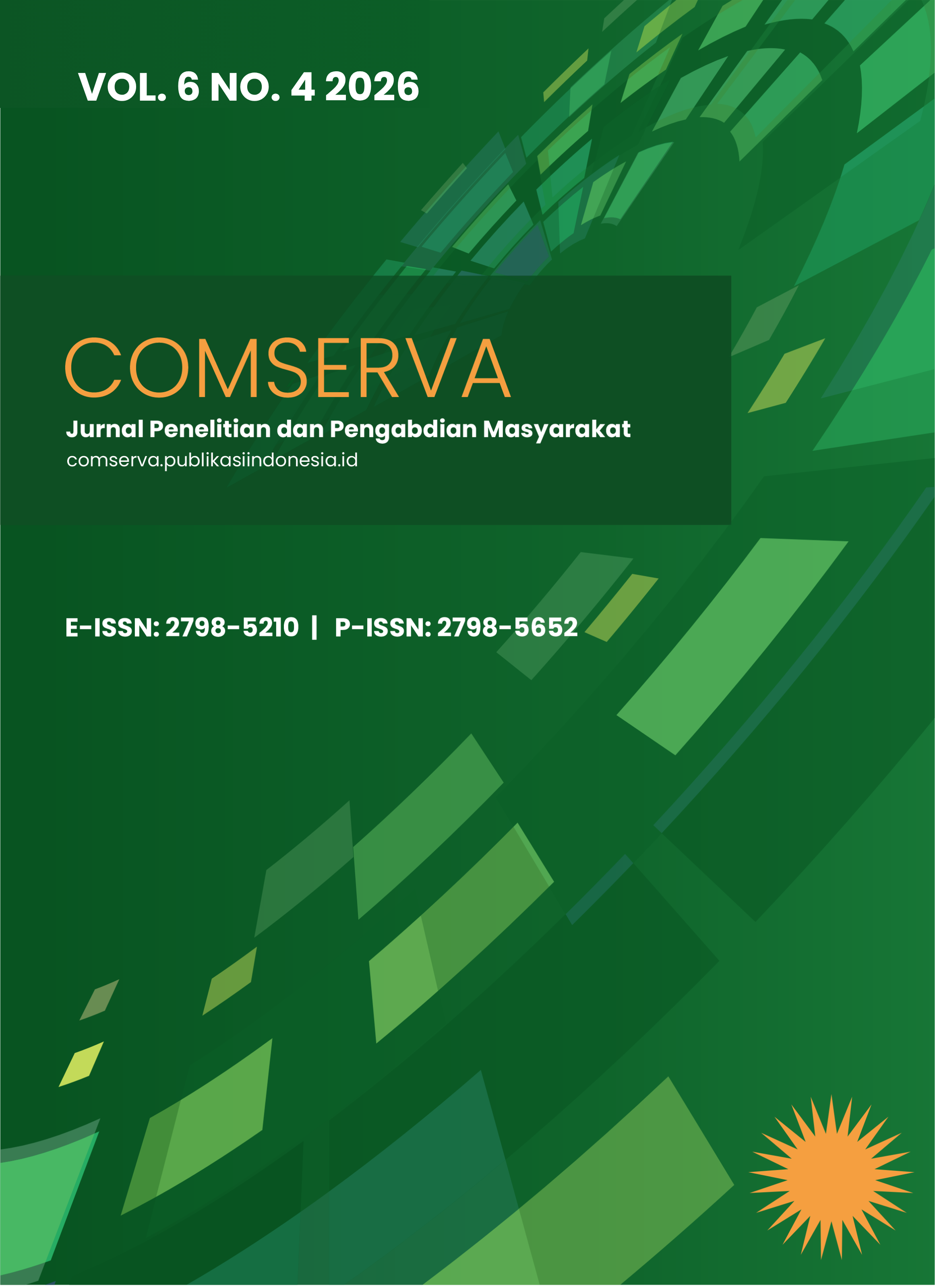								View Vol. 6 No. 4 (2026): COMSERVA: Jurnal Penelitian dan Pengabdian Masyarakat
							